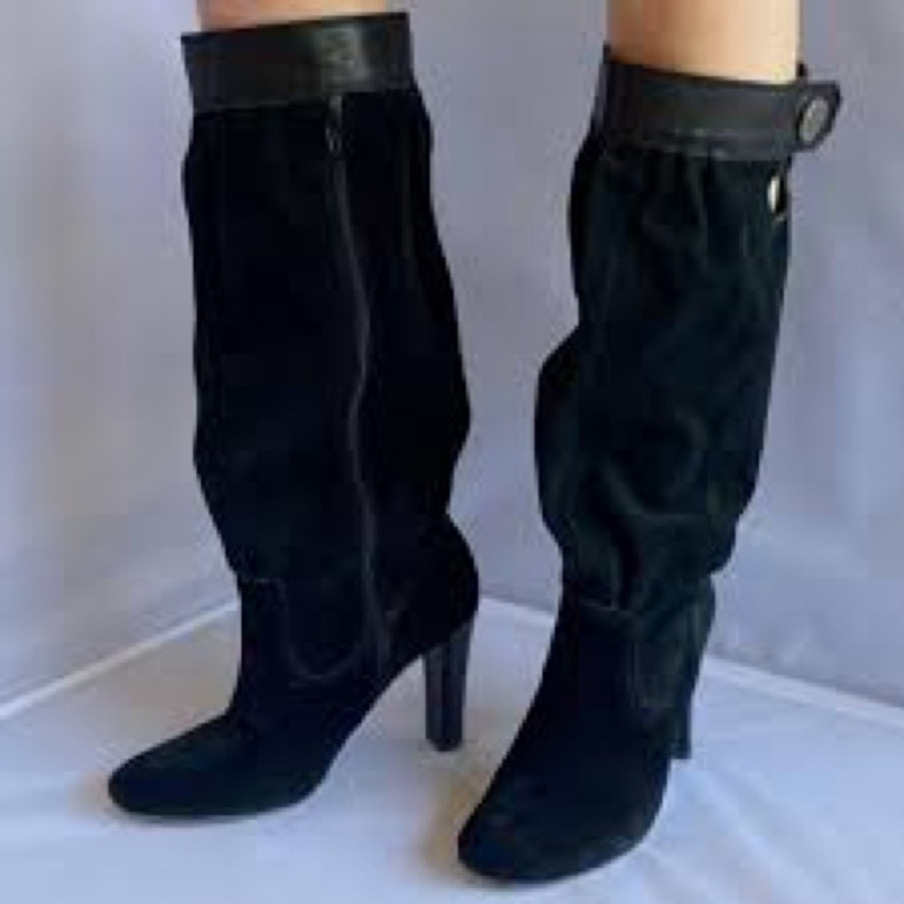 Michael kors black knee high boots